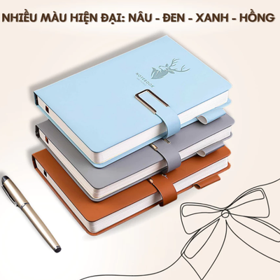 Sổ tay A5 giả da cao cấp có bìa da